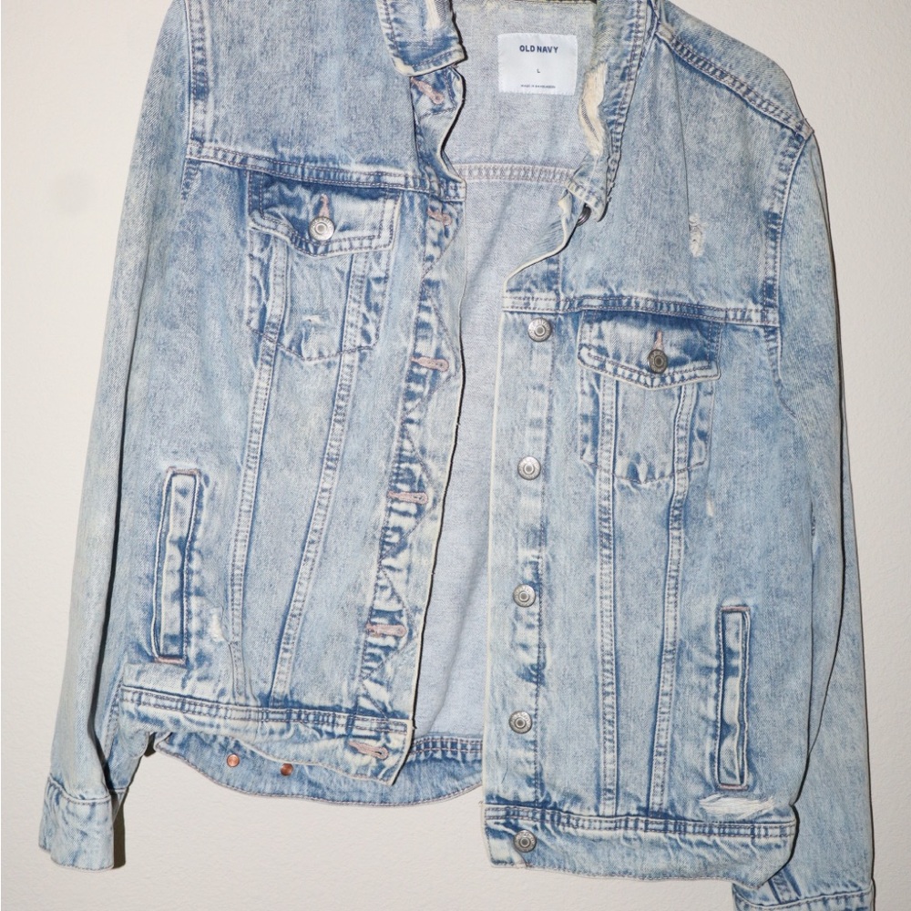 Old Navy Women's Faded Blue Jean Jacket